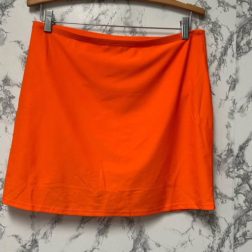 Women’s Swim Shorts Vibrant Orange Swim Bottom Size L